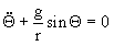 Diferentialgleichung für mathematisches Pendel